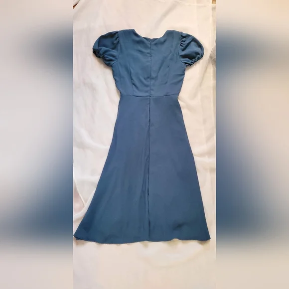 NWOT!Alexia Admor Anthro Women's Gracie Fit and Flare Dress in Denim Blu… - Picture 6 of 13